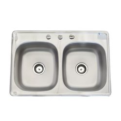 Fregadero EB Técnica 84 cm x 56 cm 2 Tinas C110
