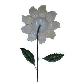 Estaca decorativa p/jardín figura Girasol doble pétalo 1.06 cm