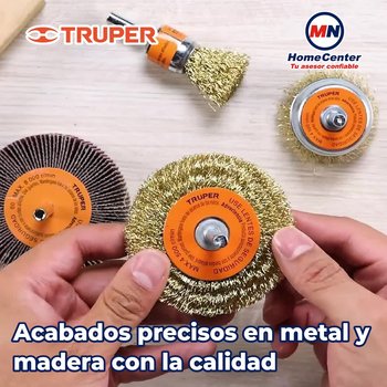 Juego de 4 cardas para taladro Truper