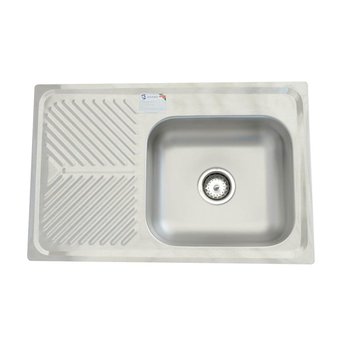 Fregadero M101 marca Eb Técnica 80 x 52 cm Acero Inoxidable