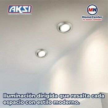 Spot Empotrable Para Luminario MR16 Dirigible Satinado Aksi