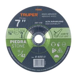 Disco Corte Piedra Truper 7 pulg Alto Rendimiento