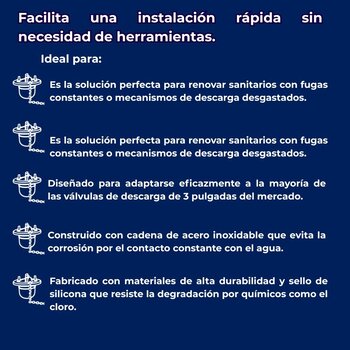 Tapón Sapo/Flapper Para Inodoro 3" Fluidmaster 5014LA