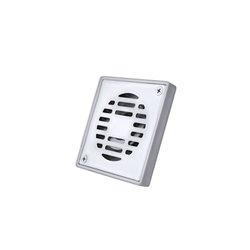 Coladera Cuadrada de Abs con Rejilla de Acero Inoxidable Coflex