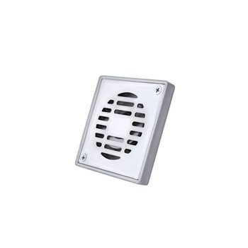 Coladera Cuadrada de Abs con Rejilla de Acero Inoxidable Coflex