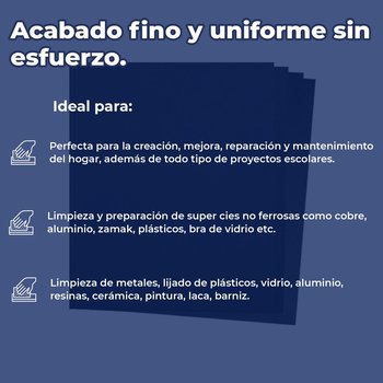 Lija de Agua Fandeli Grado 320 9 x 11 Pulgadas