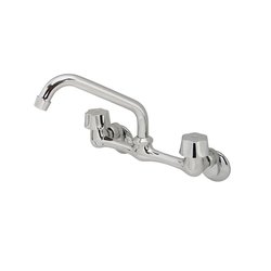 Llave Mezcladora 8" a la Pared Para Fregadero Sin Cubierta Rugo