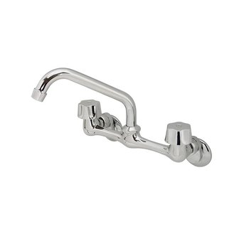 Llave Mezcladora 8" a la Pared Para Fregadero Sin Cubierta Rugo