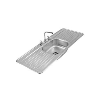 Fregadero marca Eb Técnica 144 x 54 cm 1 Tina 2 Escurridores