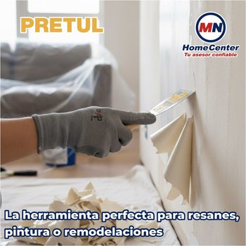 Espátula Flexible 2" Con Mango de Plástico Pretul