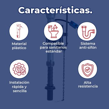 Válvula Para Sanitario Fluidmaster Universal Anti-Fugas 7/8"