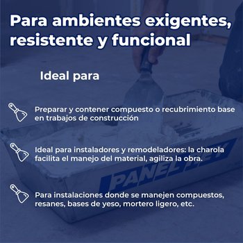 Charola de Acero Galvanizado Labeled Panel Rey