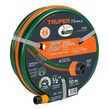 Manguera Jardín Truper ½ Reforzado 10 m