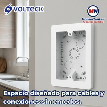 CAJA CONTACTOS CANALETA 3X5 BLANCA CRU3X5