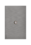 Placa Toma Coaxial Flat Plata