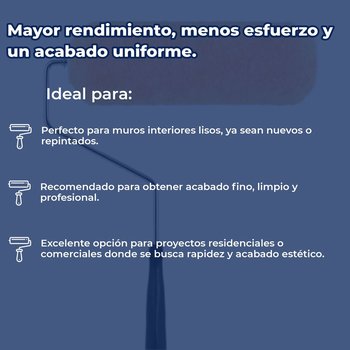 Rodillo Profesional Byp Plus 9 x 3/8 pulgadas