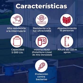 Cisterna Rotoplas Sin Equipo 5000 l