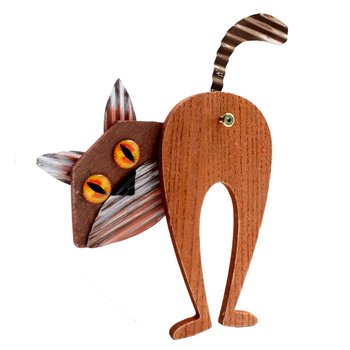Figura decorativa mascota Rude Cat 33 cm
