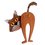 Figura decorativa mascota Rude Cat 33 cm
