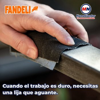 Lija de Esmeril Grano Grueso 50 Fandelli J-73 9x11Pulgadas