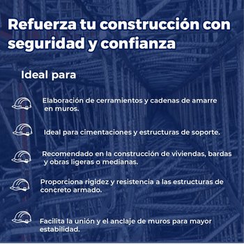 Cadena armex 1/4 15X20 4 puntas 6 M