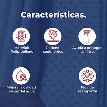 Cartucho Rotoplas Polipropileno Filtro Estándar Paso 1