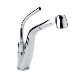 Llave Monomando Con Manguera Retráctil Anticalcáreo Helvex E-306