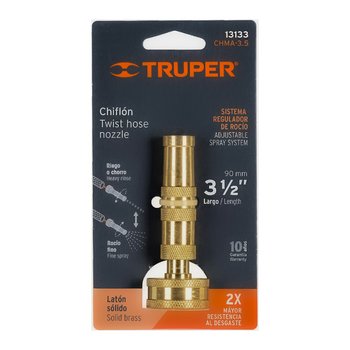 Chiflón Truper Latón Maquinado 3½ pulg