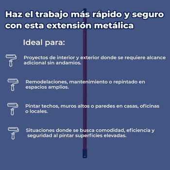Extensión de Rodillo Metálica Byp 120 cm