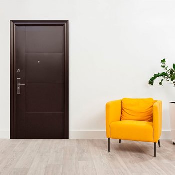 Puerta Der Serie 5 Alta Seguridad 95X213 MTS CHOCOLATE