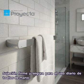 Toallero Sencillo Proyecta Cromo Linea Quadratta QA-09