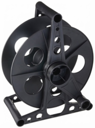 Carrete para Cable con Base Plástica Negro