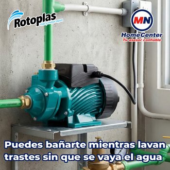 Bomba Agua Periférica Rotoplas Descarga 1 pulg ¾ HP 110V