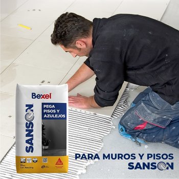 Paquete adhesivo SANSON blanco 20KG 7+1