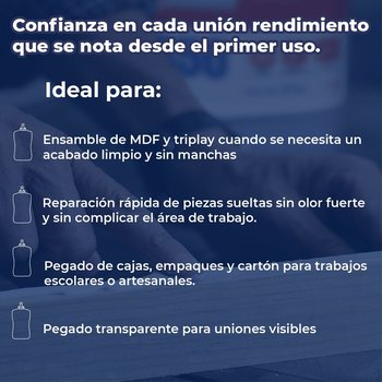 Pegamento Profesional Resistol Blanco 850 500 gr