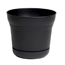 Maceta Saturno Color Negro 25.40 CM Maceta Saturno Color Negro 25.40 CM