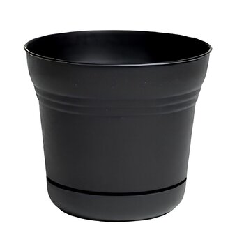 Maceta Saturno Color Negro 25.40 CM