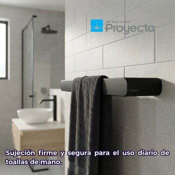 Toallero Sencillo Proyecta Ébano Linea Quadratta QA-09-EB