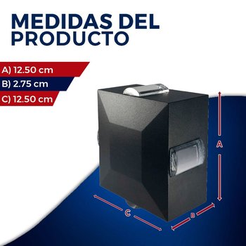 Luminario de Sobreponer en Muro Pixel Negro Estevez 4W
