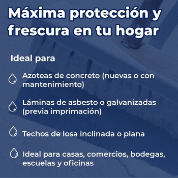 Impermeabilizante Acrílico Fibratado Blanco Diablo Rojo 21.6 Lt