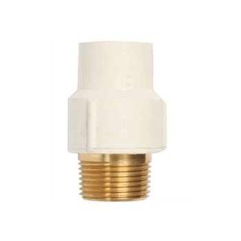 Conector CPVC Rosca Exterior Rugo 13 MM 1/2 Bronce