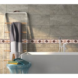 Cenefa Cerámica para muro Cáceres Tiles 2000 8x25 cm Beige