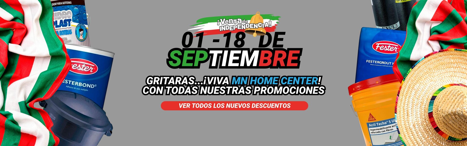 Venta de independencia, vivan las promociones