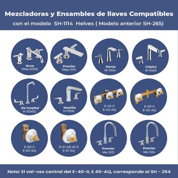 Valvex V Izquierdo Grande SH1114 Helvex