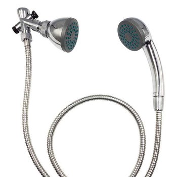 Regadera Manual Rugo sin brazo y Chapeton 44-T
