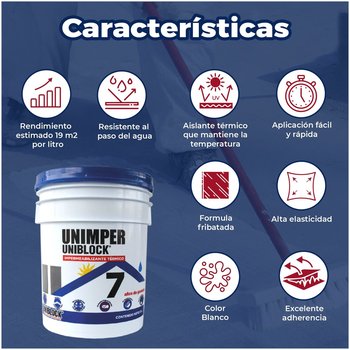 Paquete 3 Cubetas Unimper, Gratis 1 Sellador y Cepillo ixtle