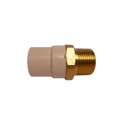 Conector CPVC Rosca Exterior Bronce 38 mm 1½ Conector CPVC Rosca Exterior Bronce 38 mm 1½