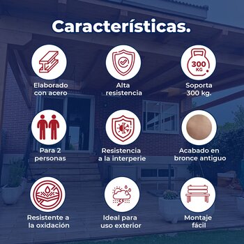 Banca Para Jardín Diseño Bronce Antiguo Seasonal Trends