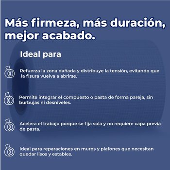 Cinta Fibra de Vidrio Autoadhesiva Fysco 10 CM 4X45 ML