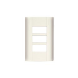 Placa 3 Salidas Modus Bticino Marfil E5N0